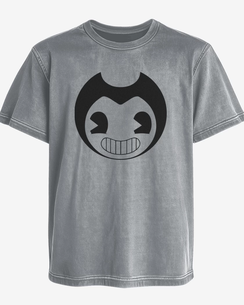 Polera desgastada Gris Melange de Bendy
