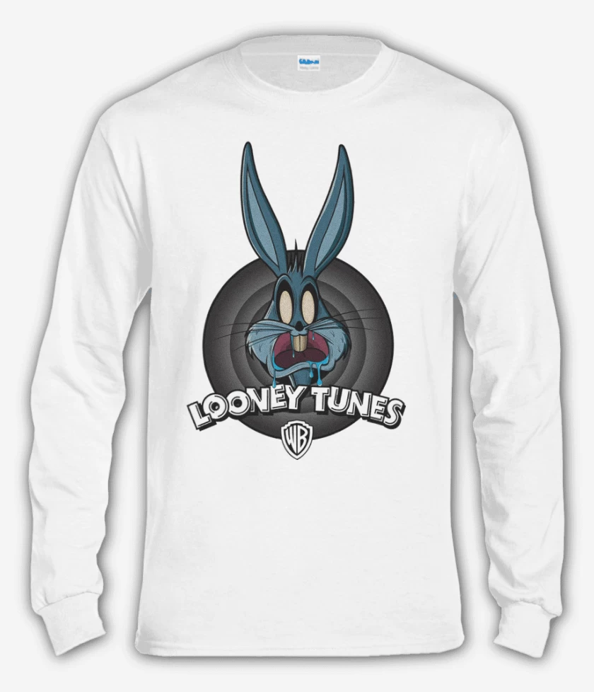 Polera manga larga Blanco de Zombie tunes 1