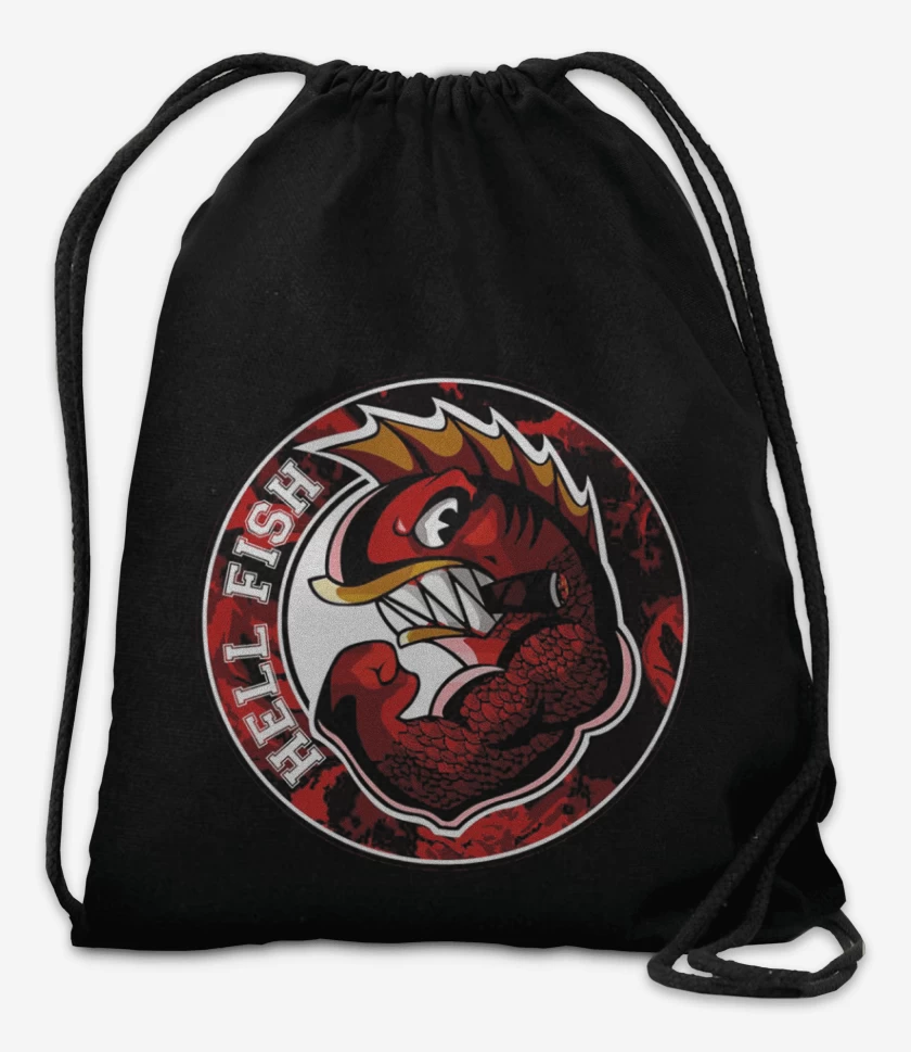 Mochila Negro de Peces del infierno pecho