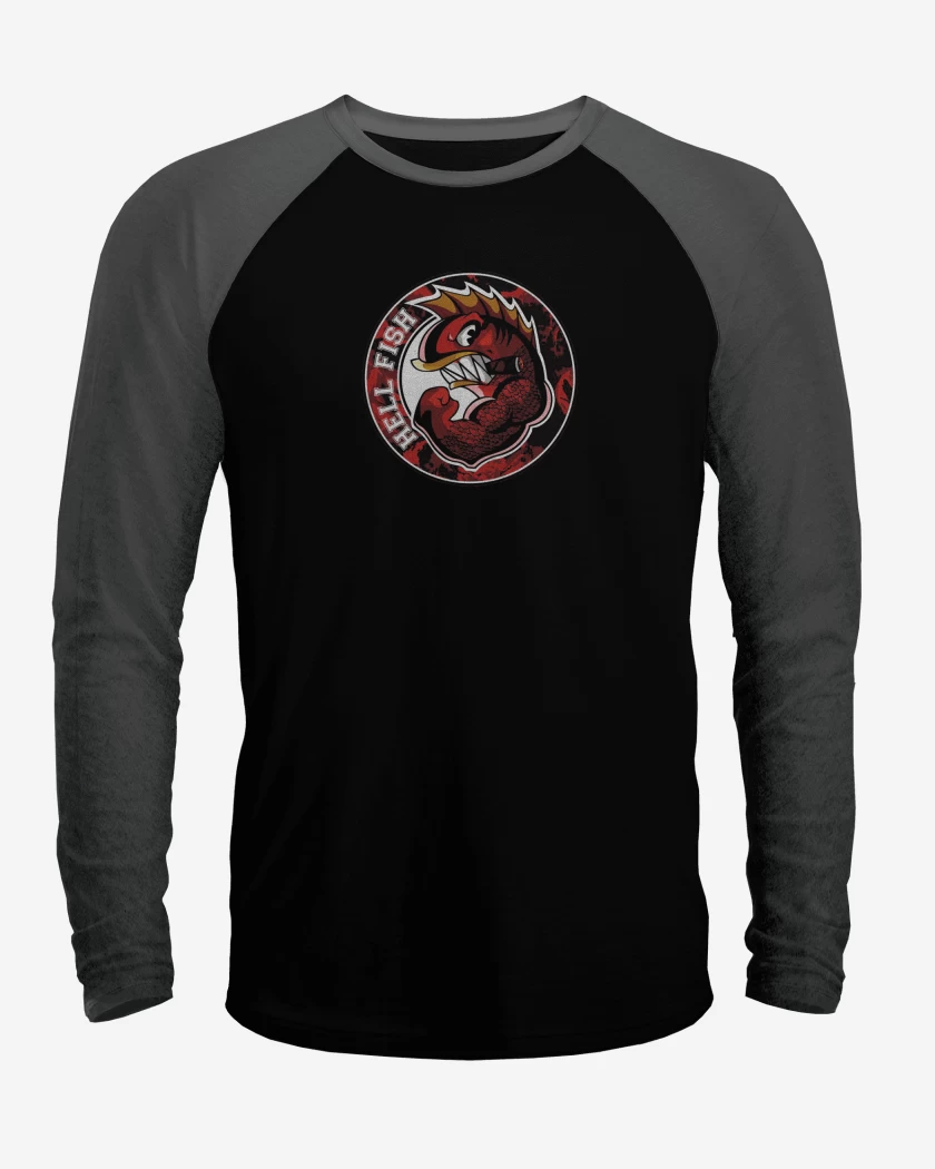 Polera Raglan Peces del infierno pecho