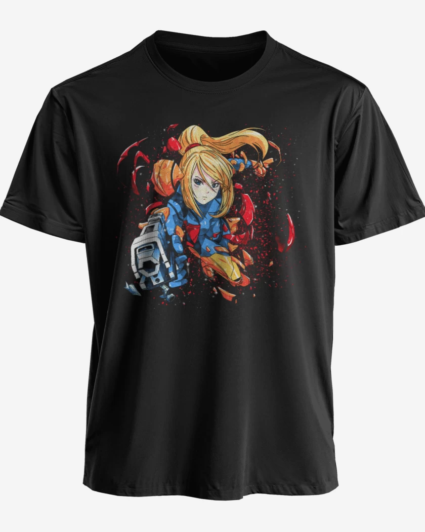 Polera premium Negro de Samus 3