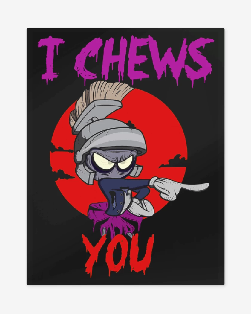 Print metalico Negro de Zombie tunes 2