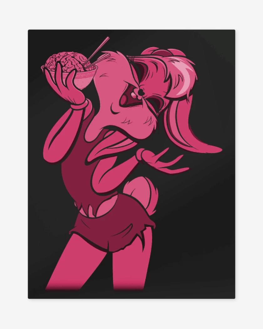 Print metalico Negro de Zombie tunes 3