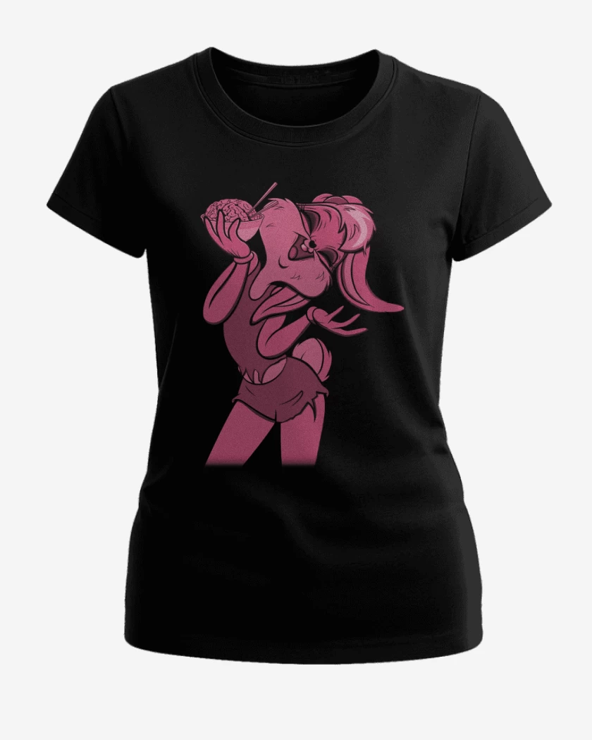 Polera de Mujer Negro de Zombie tunes 3