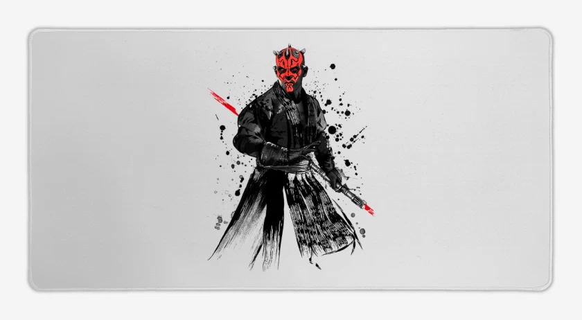 Mouse pad Gamer Blanco de Darth Maul el pulento