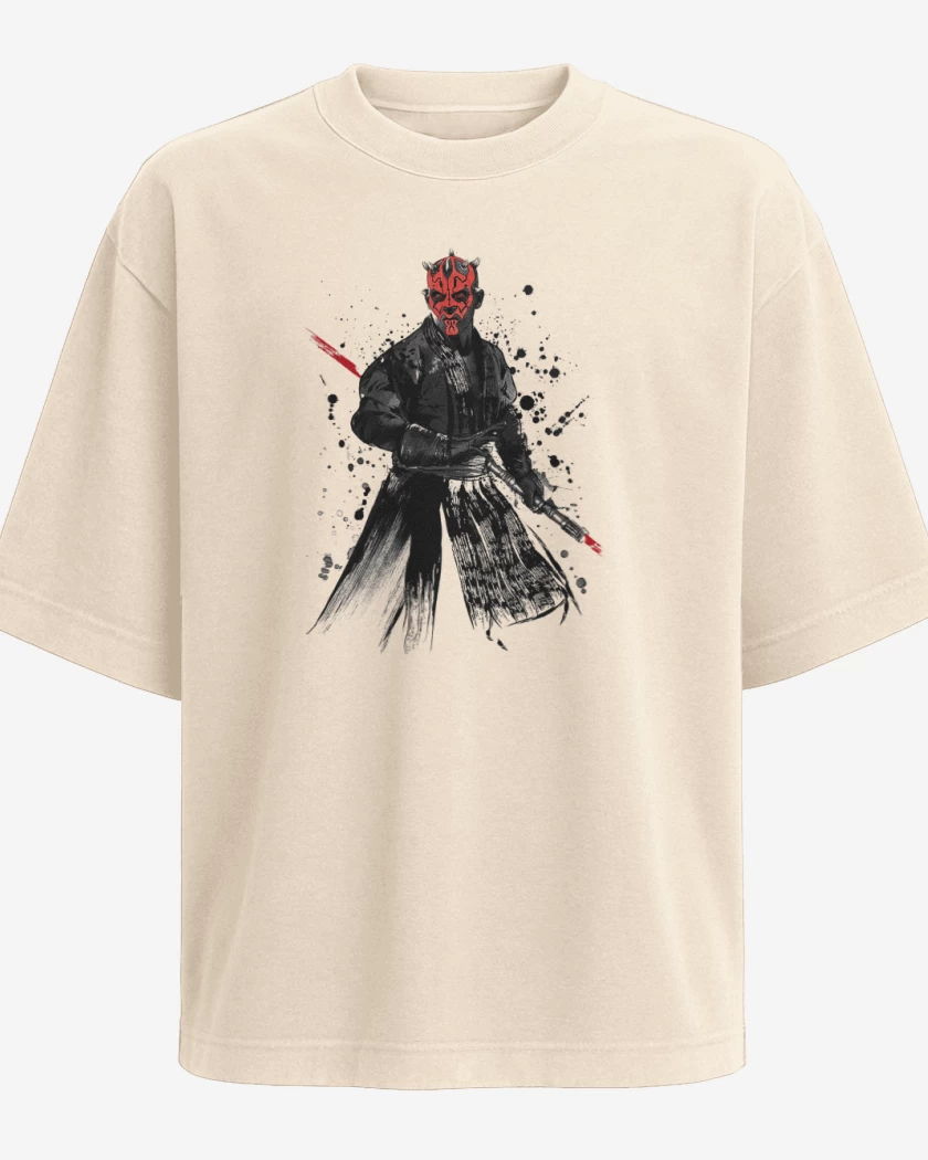 Polera Oversize Beige de Darth Maul el pulento