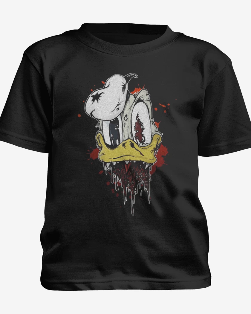 Polera de niño Negro de Zombie donald