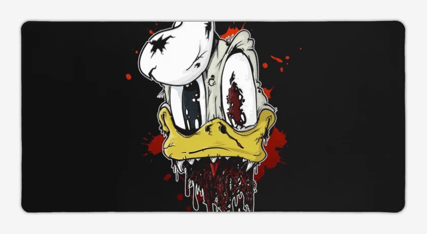 Mouse pad Gamer Negro de Zombie donald