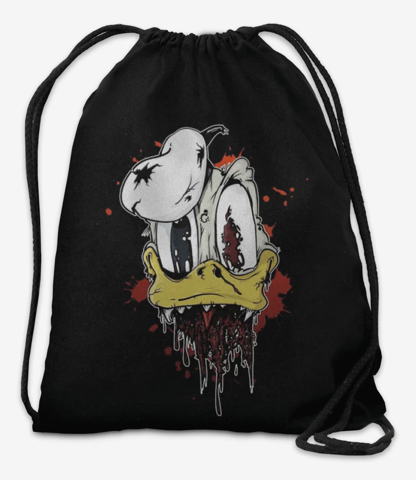 Mochila Negro de Zombie donald