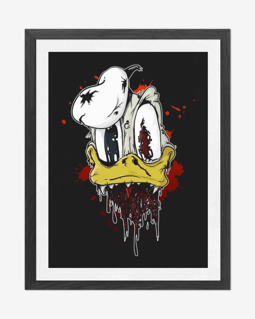 Cuadro decorativo Negro de Zombie donald