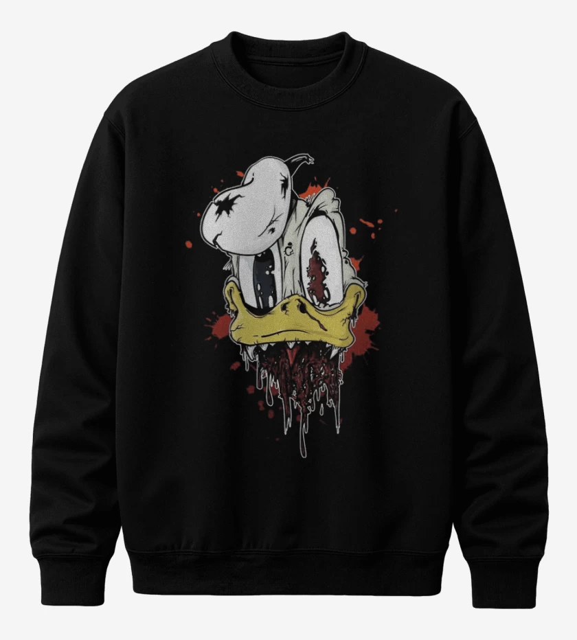 Poleron polo Negro de Zombie donald