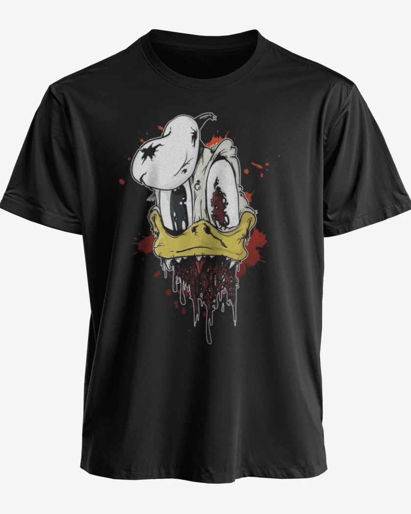 Polera premium Negro de Zombie donald