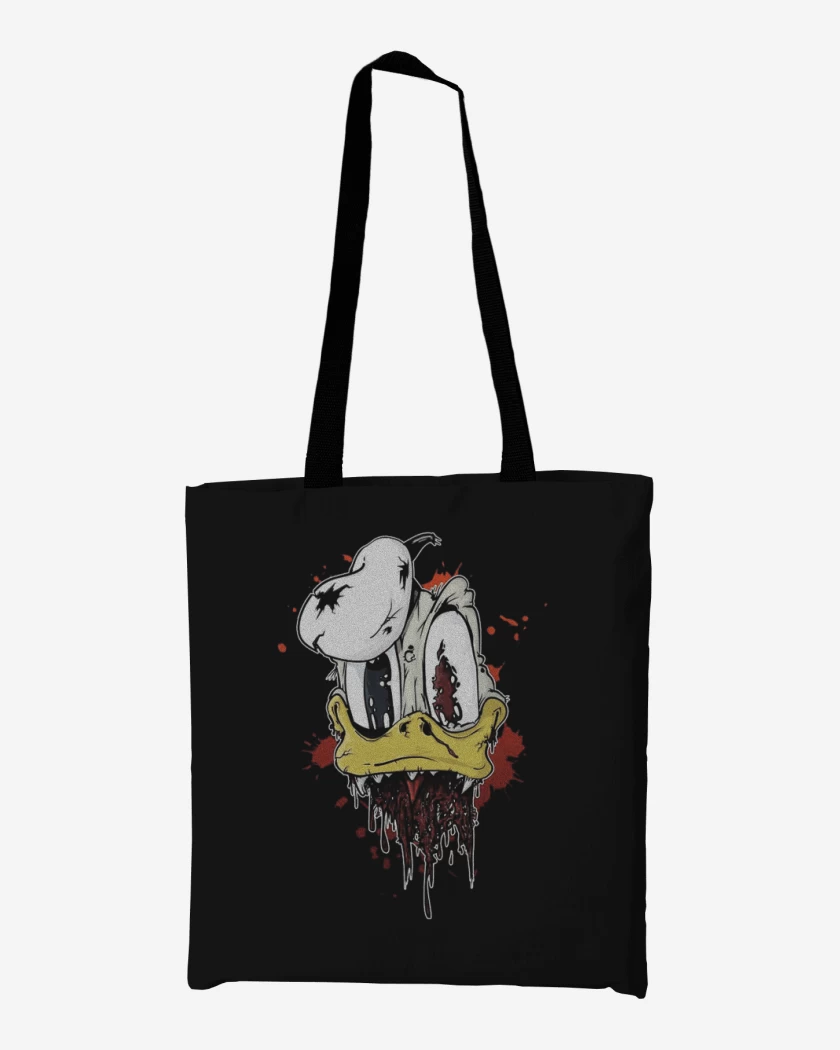 Totebag Negro de Zombie donald
