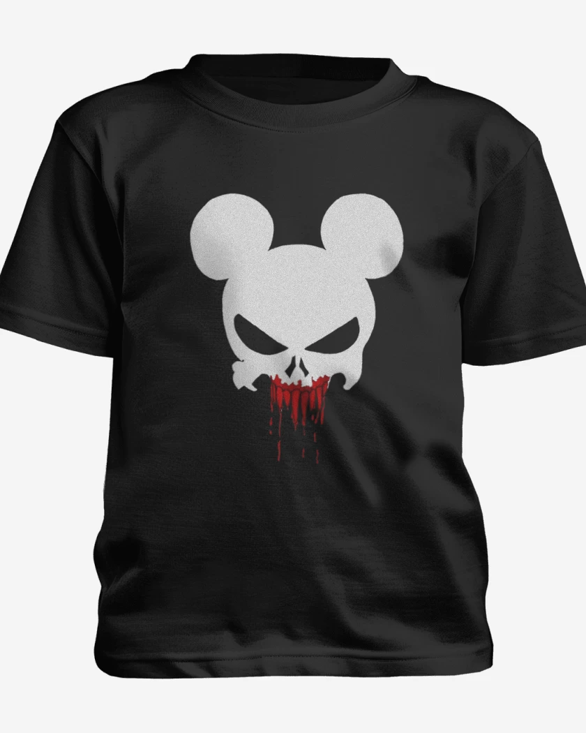 Polera de niño Negro de Mickey punisher