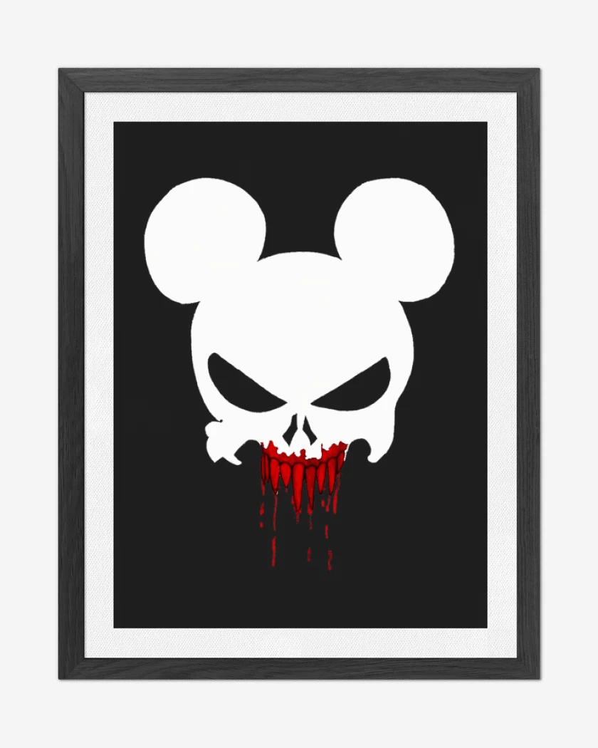 Cuadro decorativo Negro de Mickey punisher