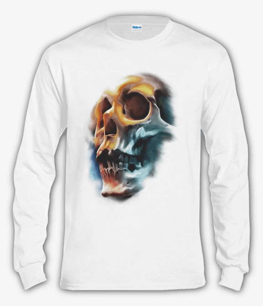 Polera manga larga Blanco de Calaca colors