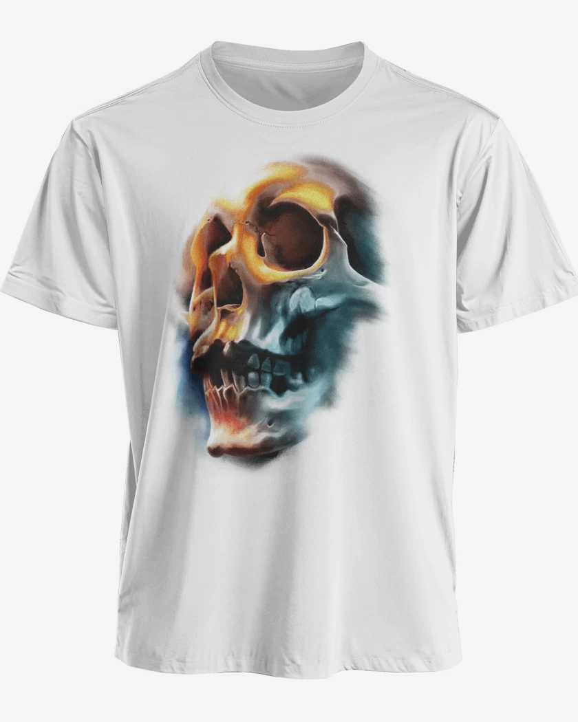 Polera premium Blanco de Calaca colors