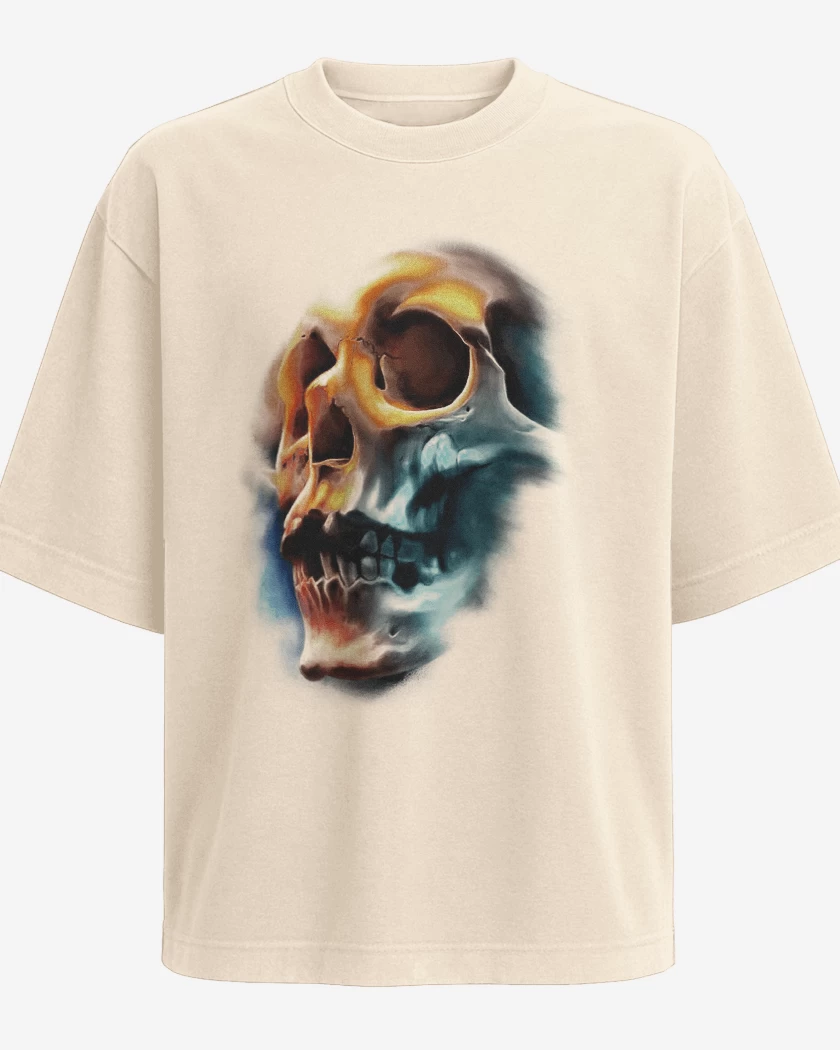 Polera Oversize Beige de Calaca colors