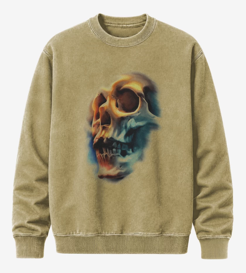 Poleron Polo Acid Wash Beige de Calaca colors