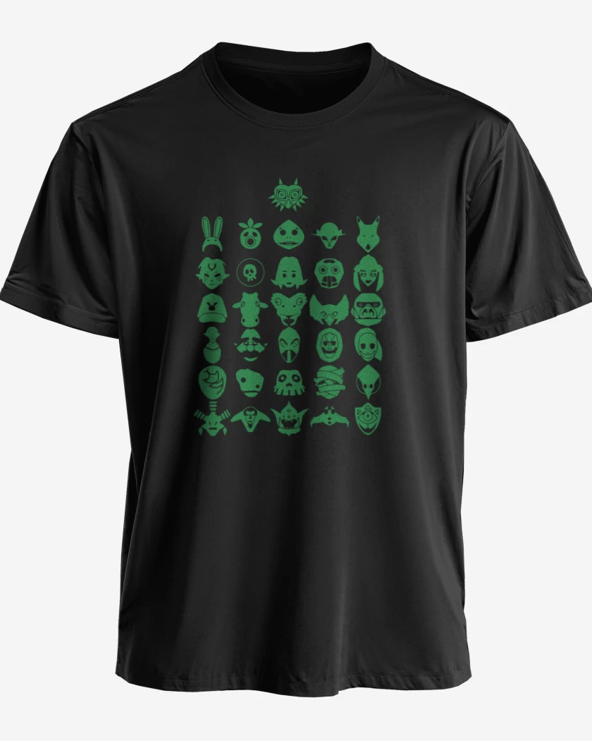 Polera premium Negro de Mascaras