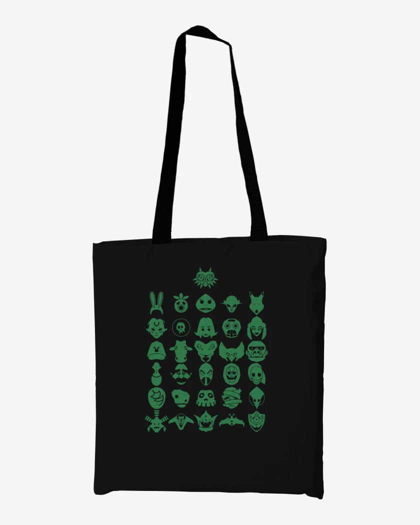 Totebag Negro de Mascaras