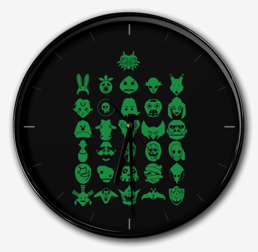 Reloj Negro de Mascaras