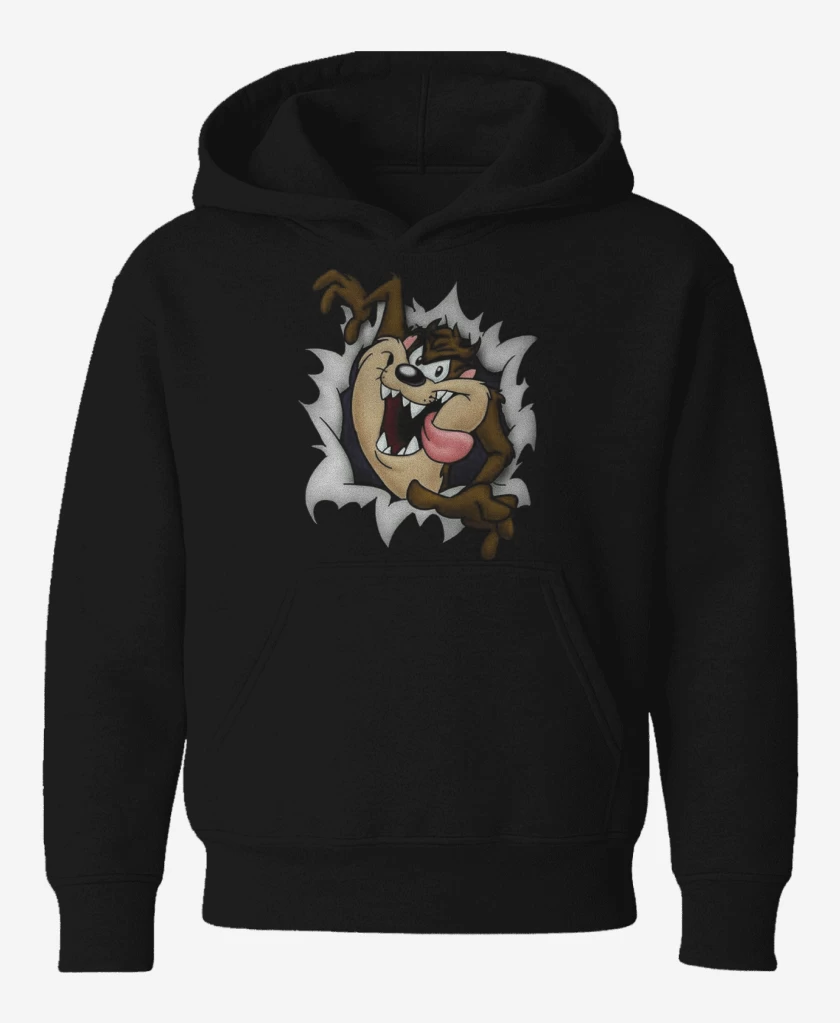 Poleron de niño Negro de Demonio taz