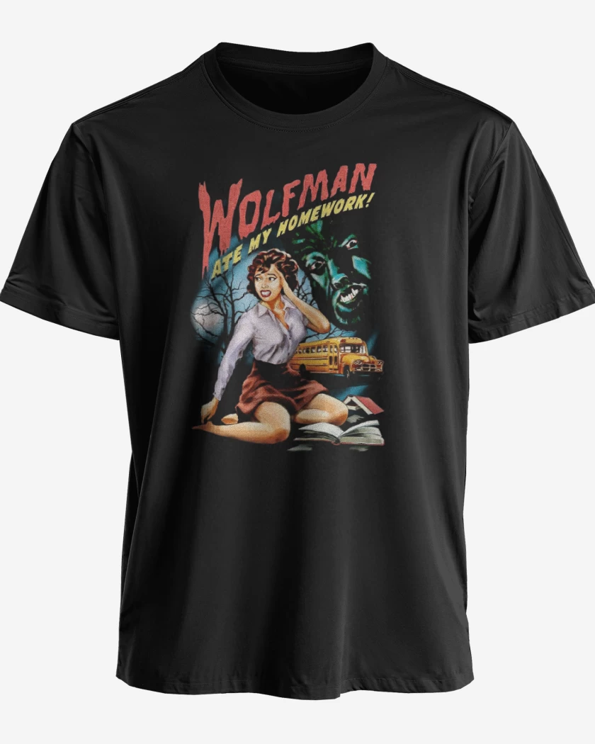 Polera premium Negro de Hombrelobo