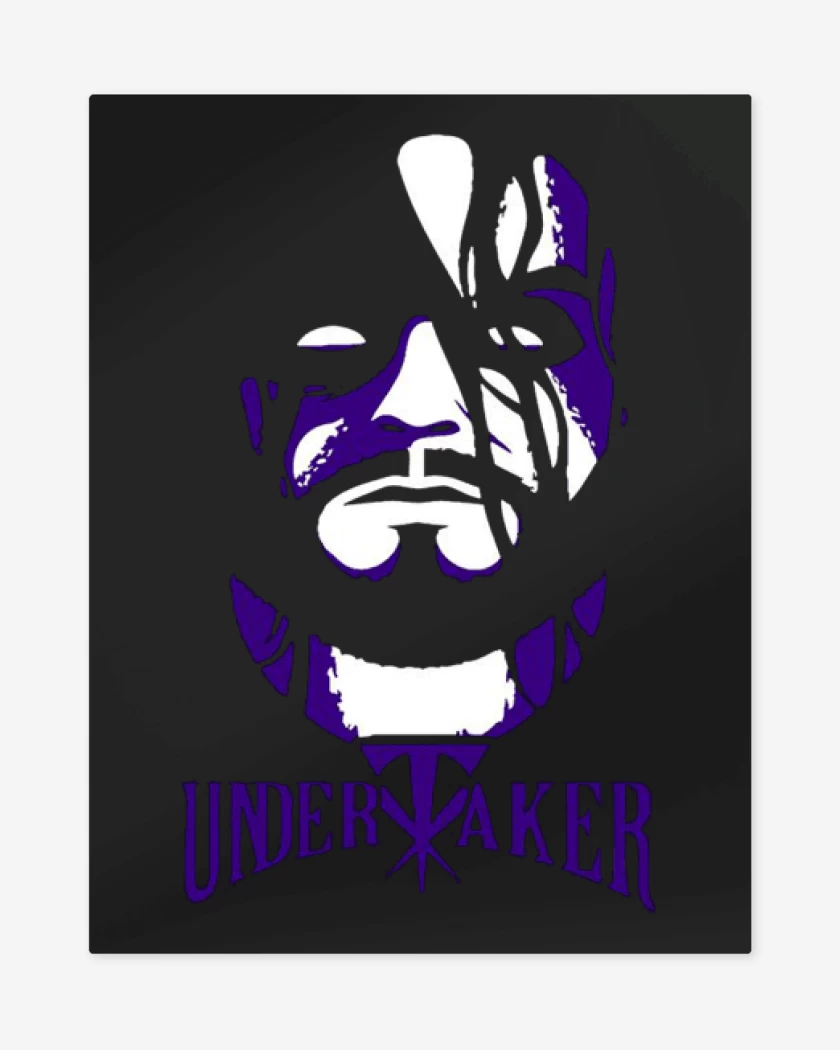Print metalico Negro de Undertaker
