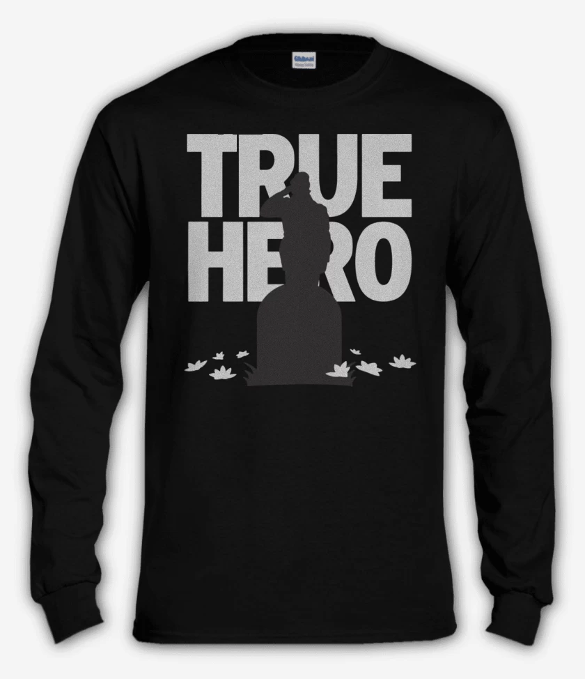 Polera manga larga Negro de MG - True Hero
