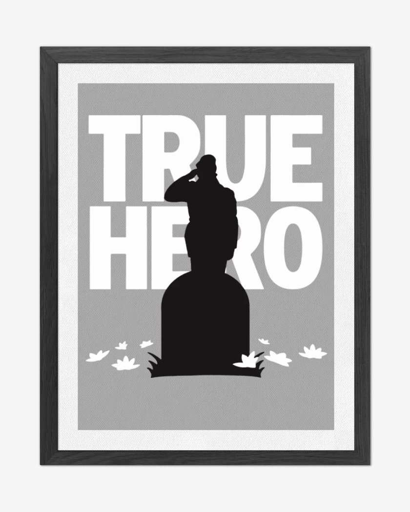 Cuadro decorativo Gris Melange de MG - True Hero