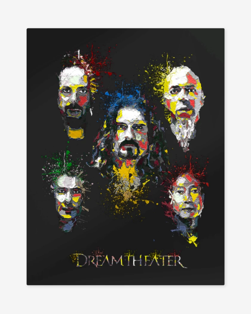 Print metalico Negro de Dream theater 6