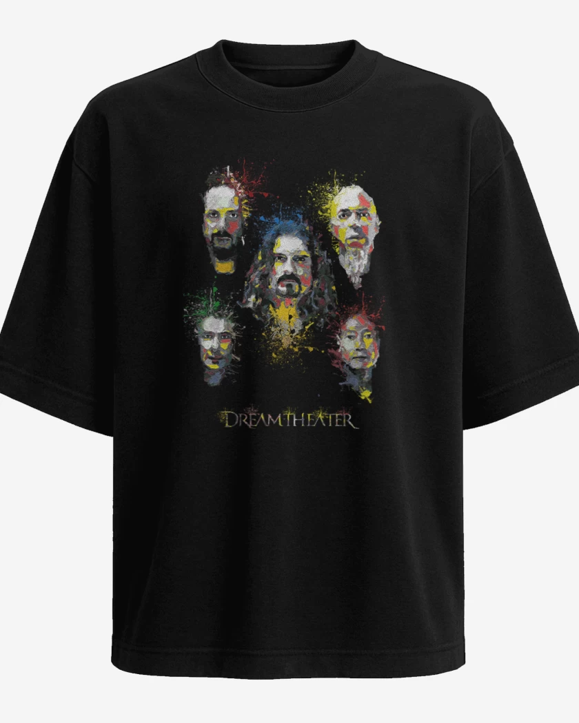 Polera Oversize Negro de Dream theater 6