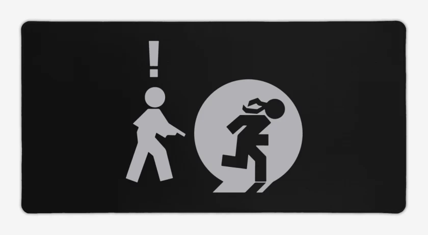 Mouse pad Gamer Negro de MG - Iconos