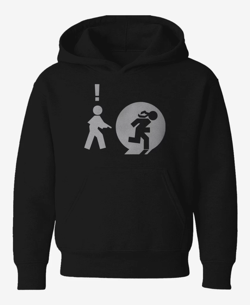 Poleron de niño Negro de MG - Iconos