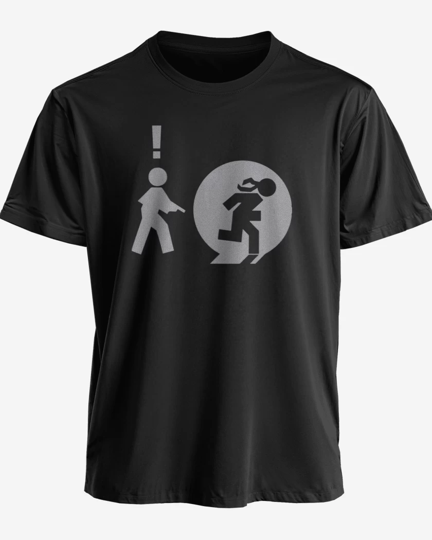 Polera premium Negro de MG - Iconos