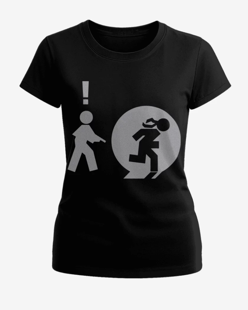 Polera de Mujer Negro de MG - Iconos