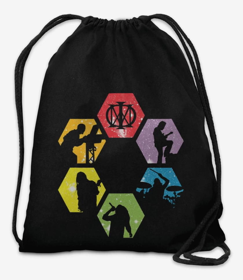 Mochila Negro de Dream theater band