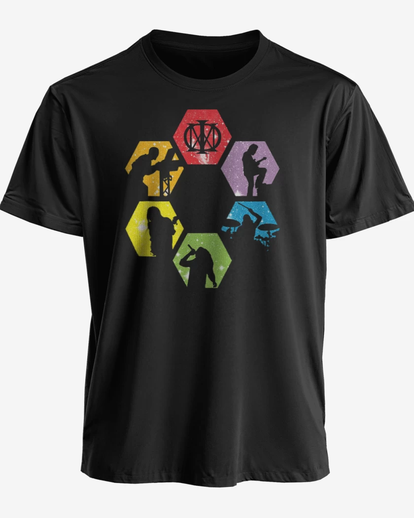 Polera premium Negro de Dream theater band