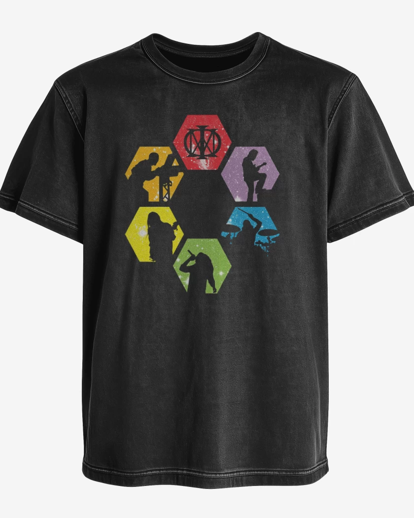 Polera desgastada Dream theater band