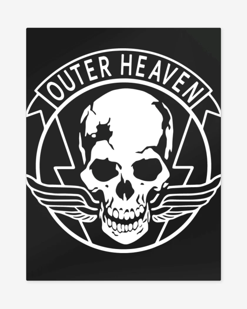 Print metalico Negro de Outer Heaven