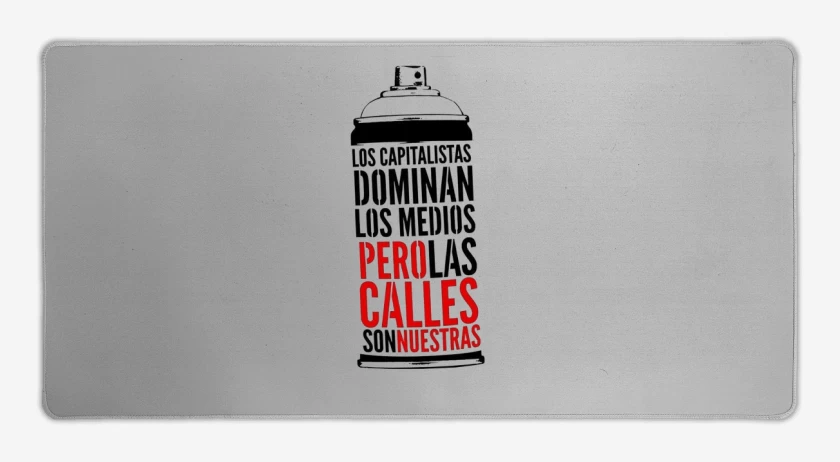 Mouse pad Gamer Gris Melange de LAS CALLES SON NUESTRAS 