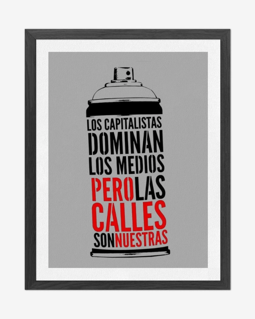 Cuadro decorativo Gris Melange de LAS CALLES SON NUESTRAS 