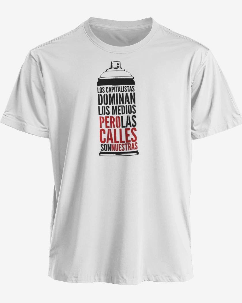 Polera premium Blanco de LAS CALLES SON NUESTRAS 
