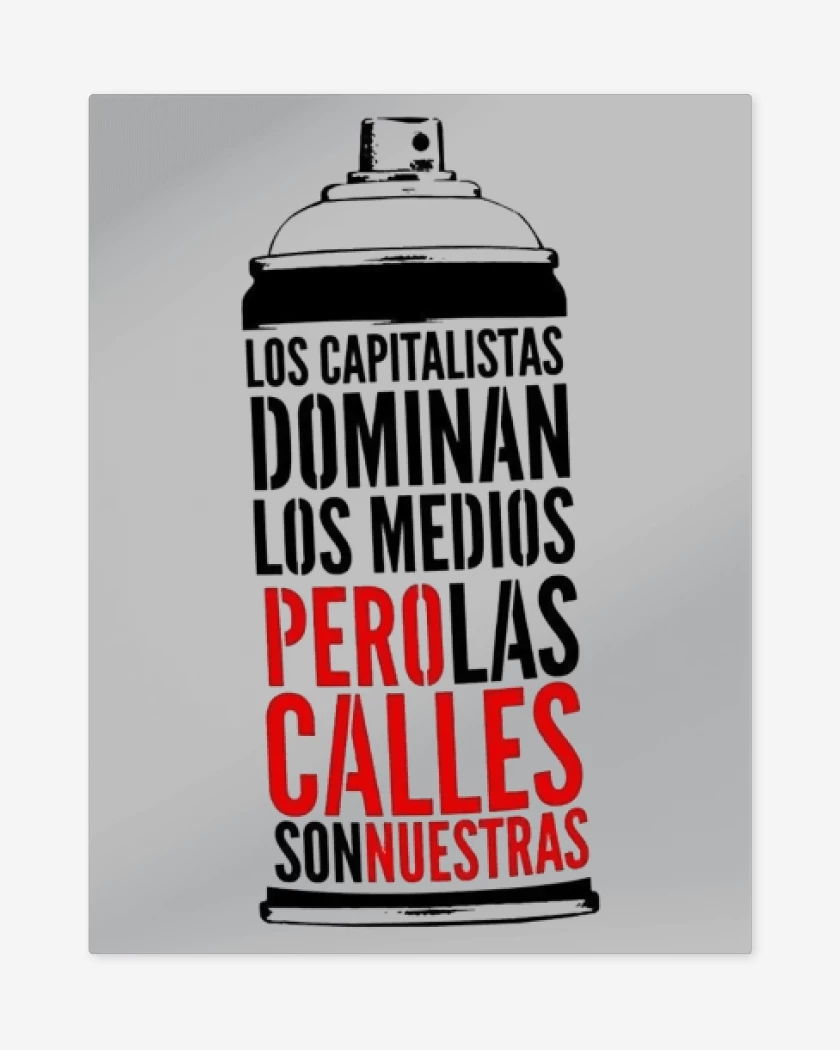Print metalico LAS CALLES SON NUESTRAS 