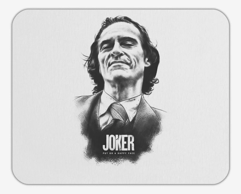 Mousepad Blanco de Joker lapiz 