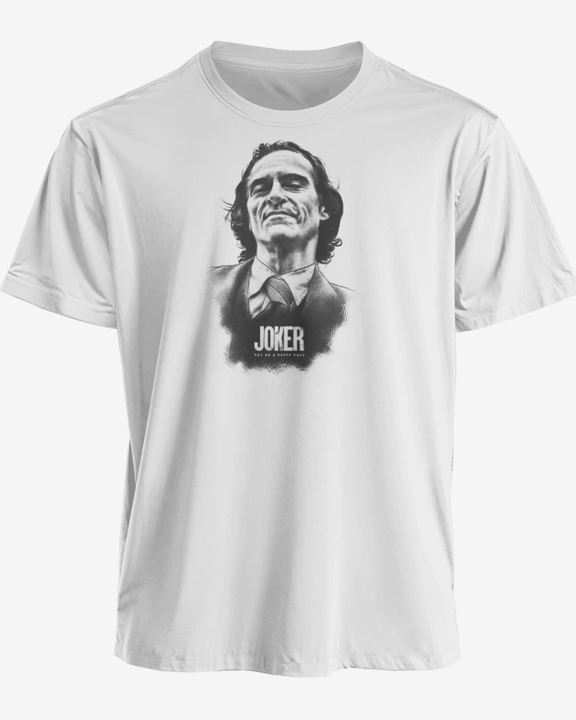 Polera premium Blanco de Joker lapiz 