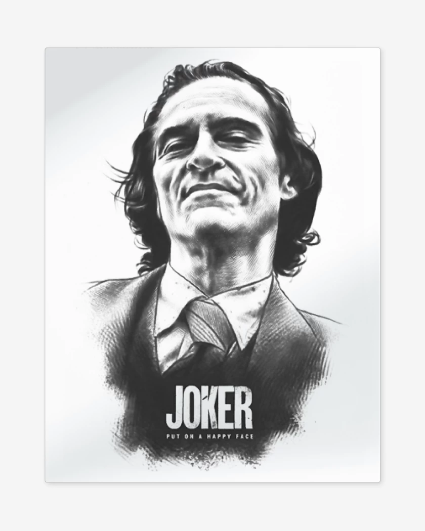 Print metalico Joker lapiz 