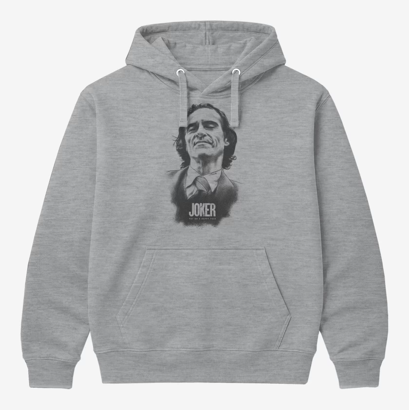 Polerón Canguro Gris Melange de Joker lapiz 