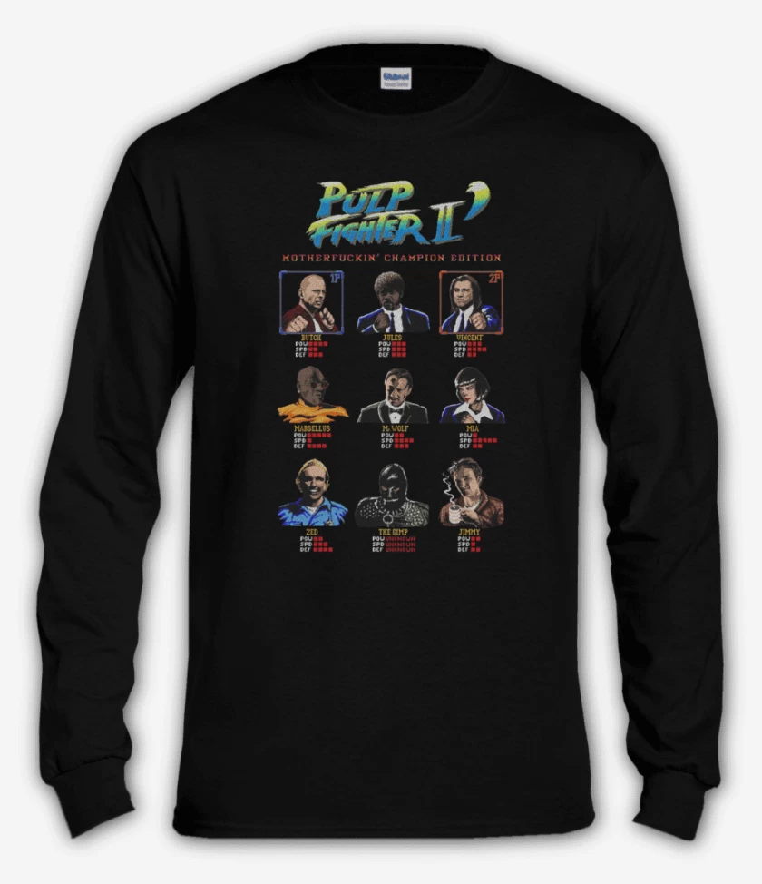Polera manga larga Negro de Pulp fighter